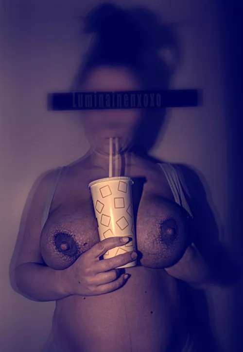 Choose one: chocolate milkshake or milk from the source? (F40) by luminainenxoxo