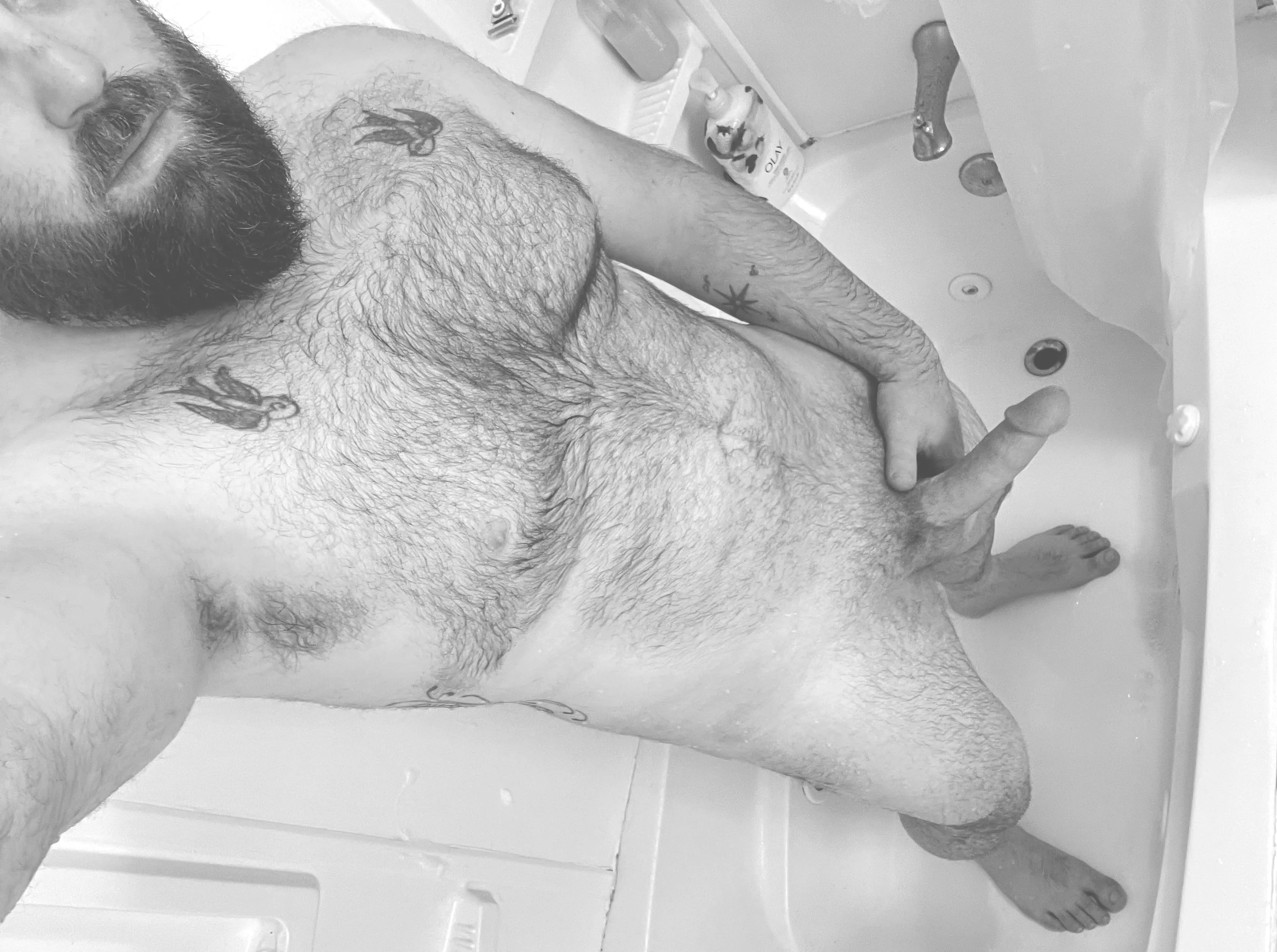 Freshly showered and still wet😉💦 should I dry off or are you joining me?? posted by skooliefamilyjourney