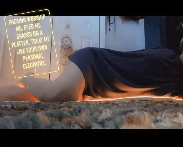 Get on your knees and bow before your Queen. by fantomgsus