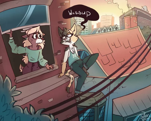 I've been really invested in the game NITW and how they color their backgrounds. I decided to reference them when coloring this drawing. I think it turned out nice, but I'm open for critique :) by Jenpen_productions