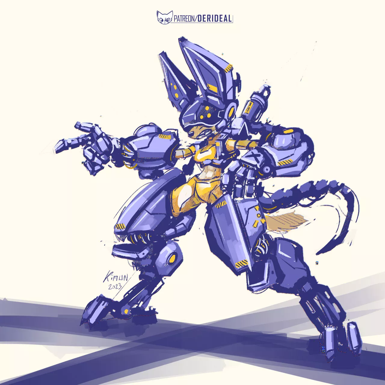 Jackal exo suit (art by me) posted by derideal