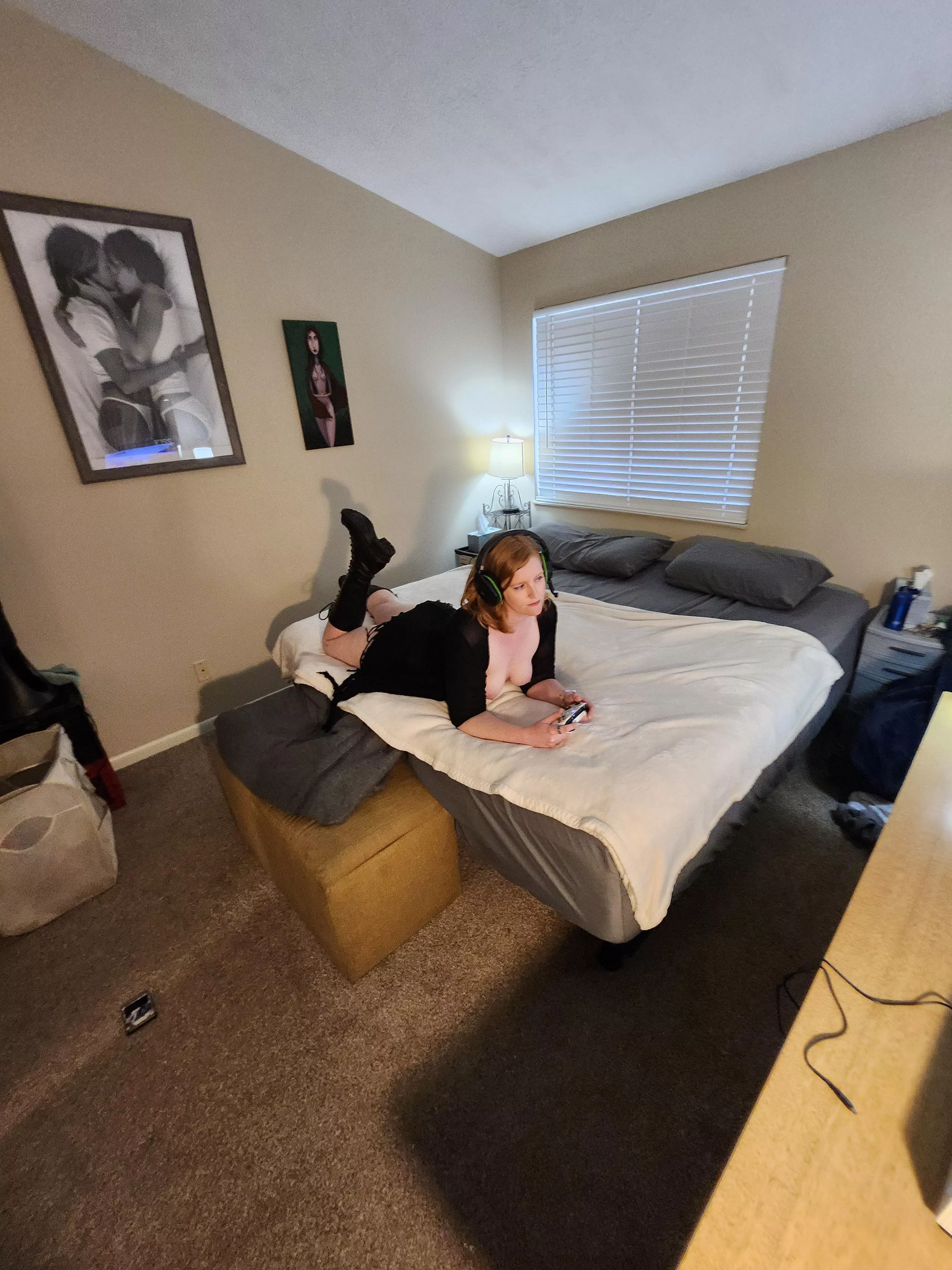 just killing zombies while wearing good apocalypse boots posted by thegmerlady