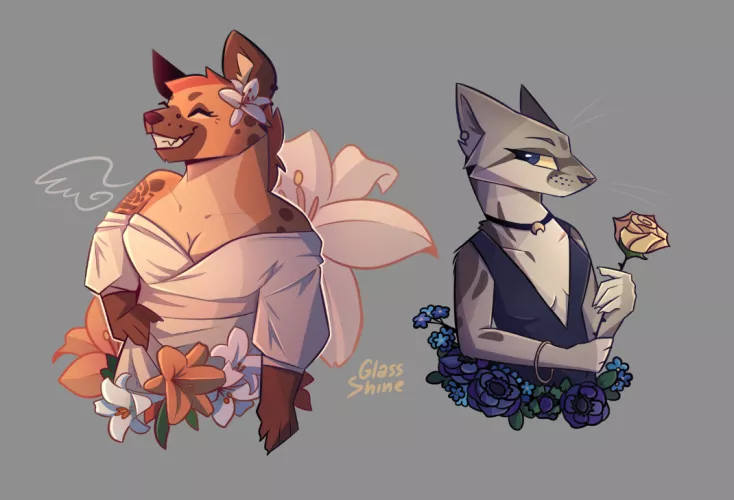 Like Sun and Moon [oc] by GlassShine