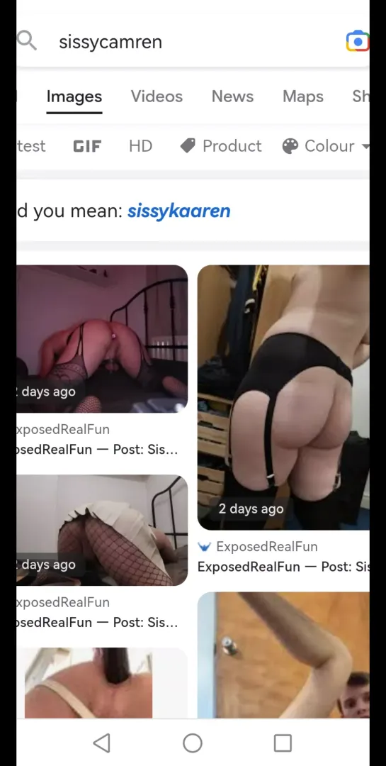 permanent exposure?? the post exposing me is down but I'm still on Google images??? by SissyCamren