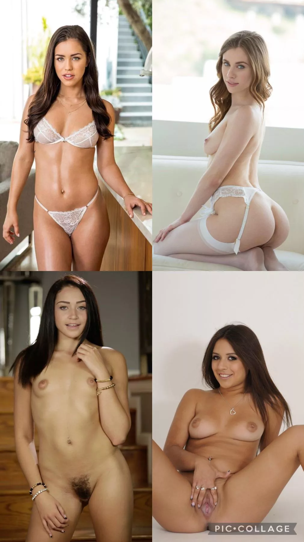 Petite Beauties tournament. Pick 2 to advance to the next round. [Alina Lopez], [Anya Olsen], [Avi Love], [Jynx Maze]. posted by soliloquist14