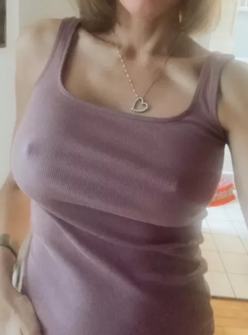 Required no bra by her new bull when he takes her out and they run into all his buddies. His big tit gf who he never allows to wear a bra… by Current_Dependent502