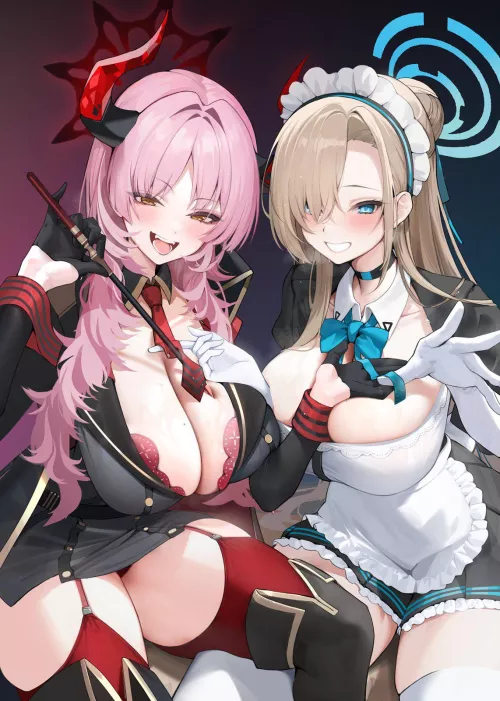 Satsuki x Asuna [Blue Archive] by Natsu_1000