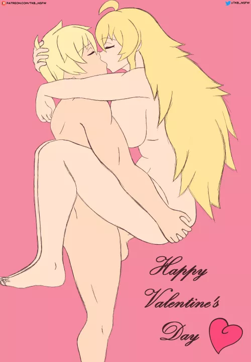 Valentine's Day - Dragonslayer (Yang x Jaune) (by @TKB_NSFW on Twitter) by TKBNSFW
