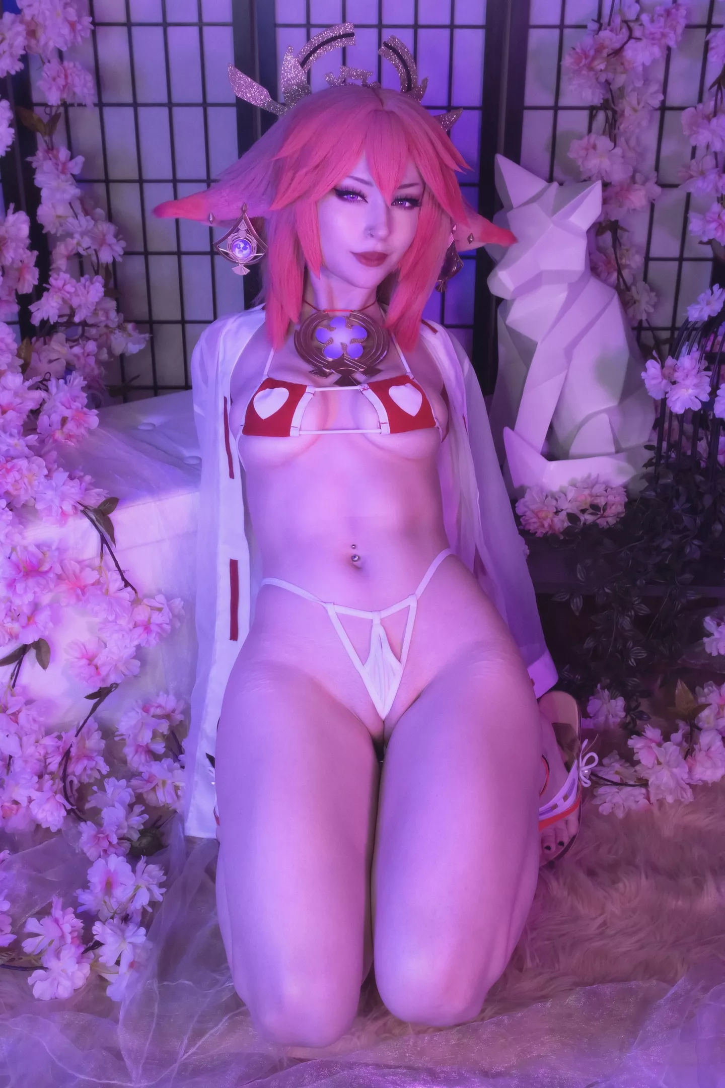 Yae Miko (Genshin Impact) by ShiroKitsune posted by Terefur_new