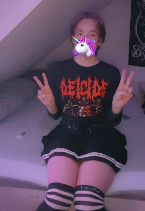 Beware the Death Metal Femboy and his thick thighs🦄🦋 by ShyGuyMaya