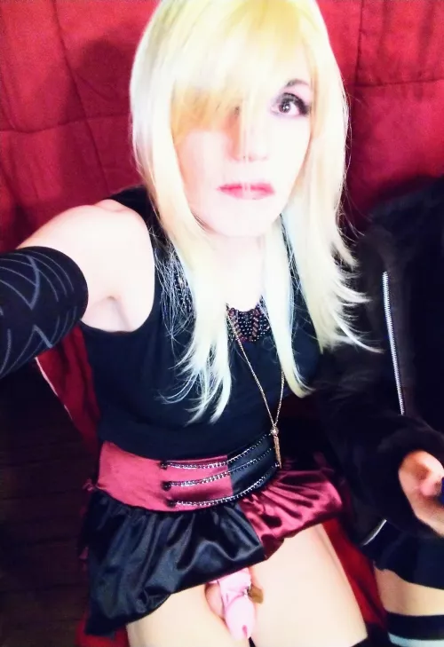 Caged & Plugged, while my girlfriend takes pictures of me to send to her Hung Daddy. by TherealTanyaKane