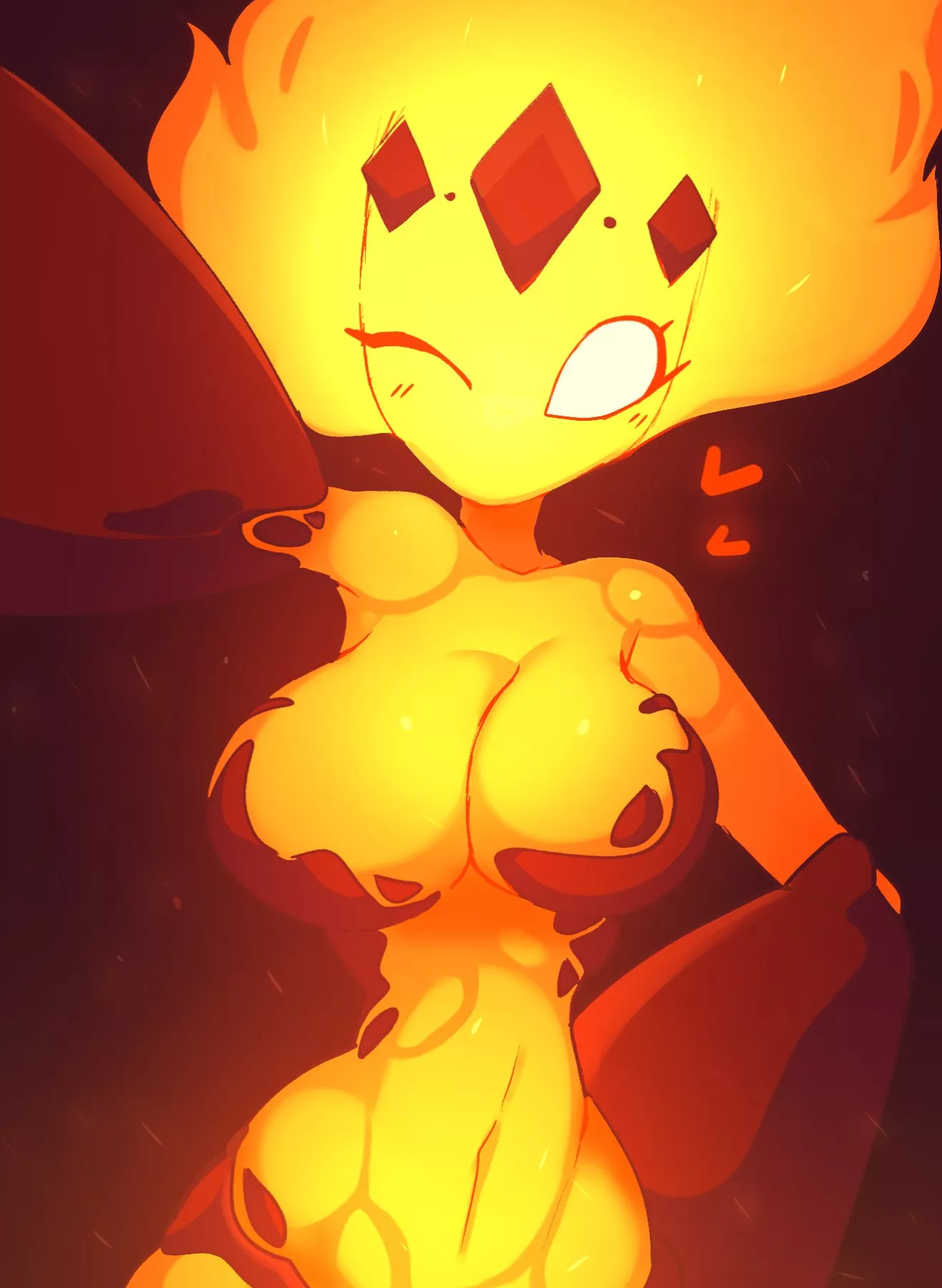 Fire Elemental Takes A Selfie posted by JeanneDAlter