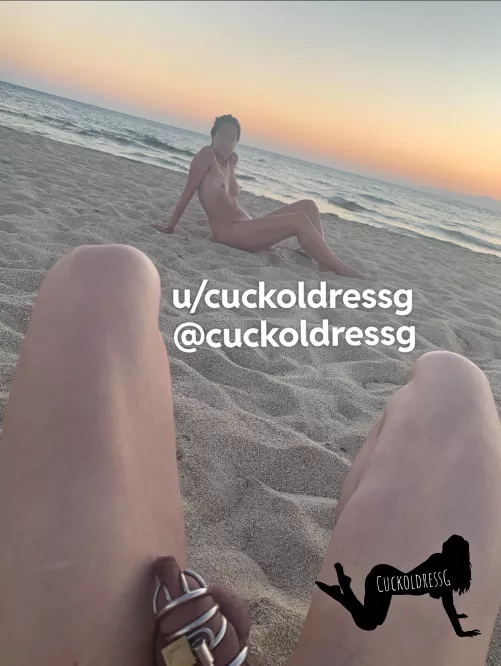 I miss summer so much! Teasing and humiliating cucky publicly on the beach as I scout for hot hung men is my favorite vaycay past time :) by CuckoldressG