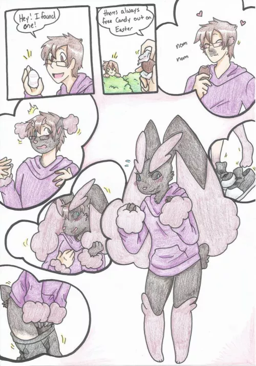 Lopunny Tf - RaiinbowRaven (M human -> F Lopunny) by transformalt