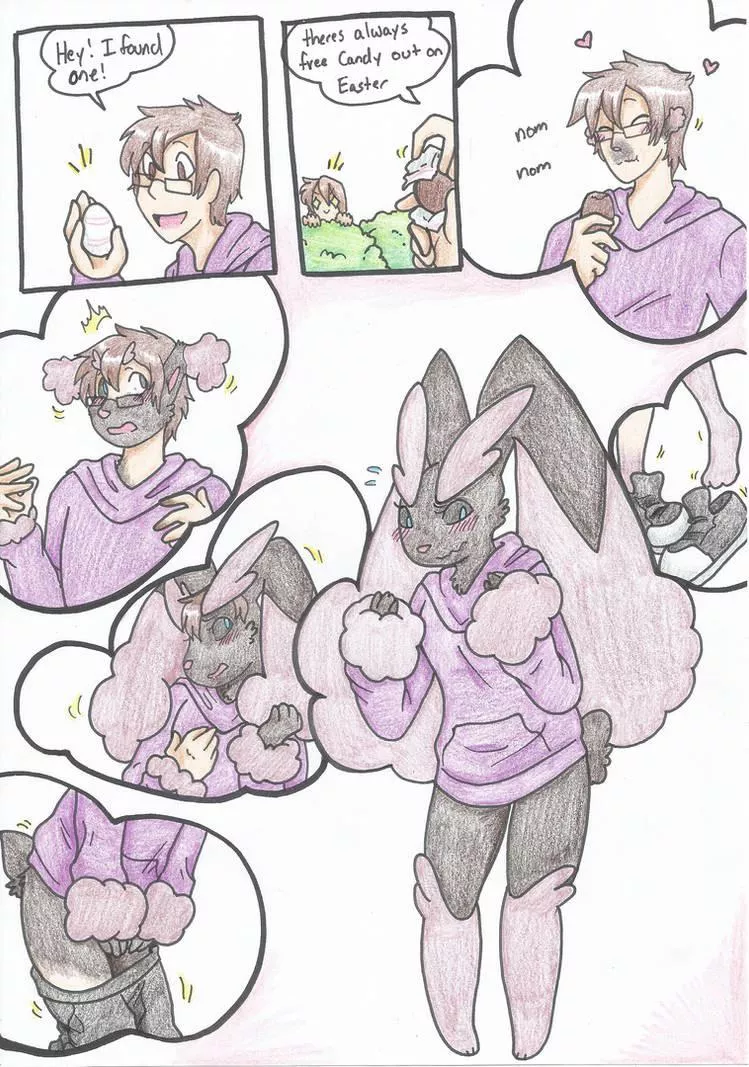 Lopunny Tf - RaiinbowRaven (M human -> F Lopunny) posted by transformalt