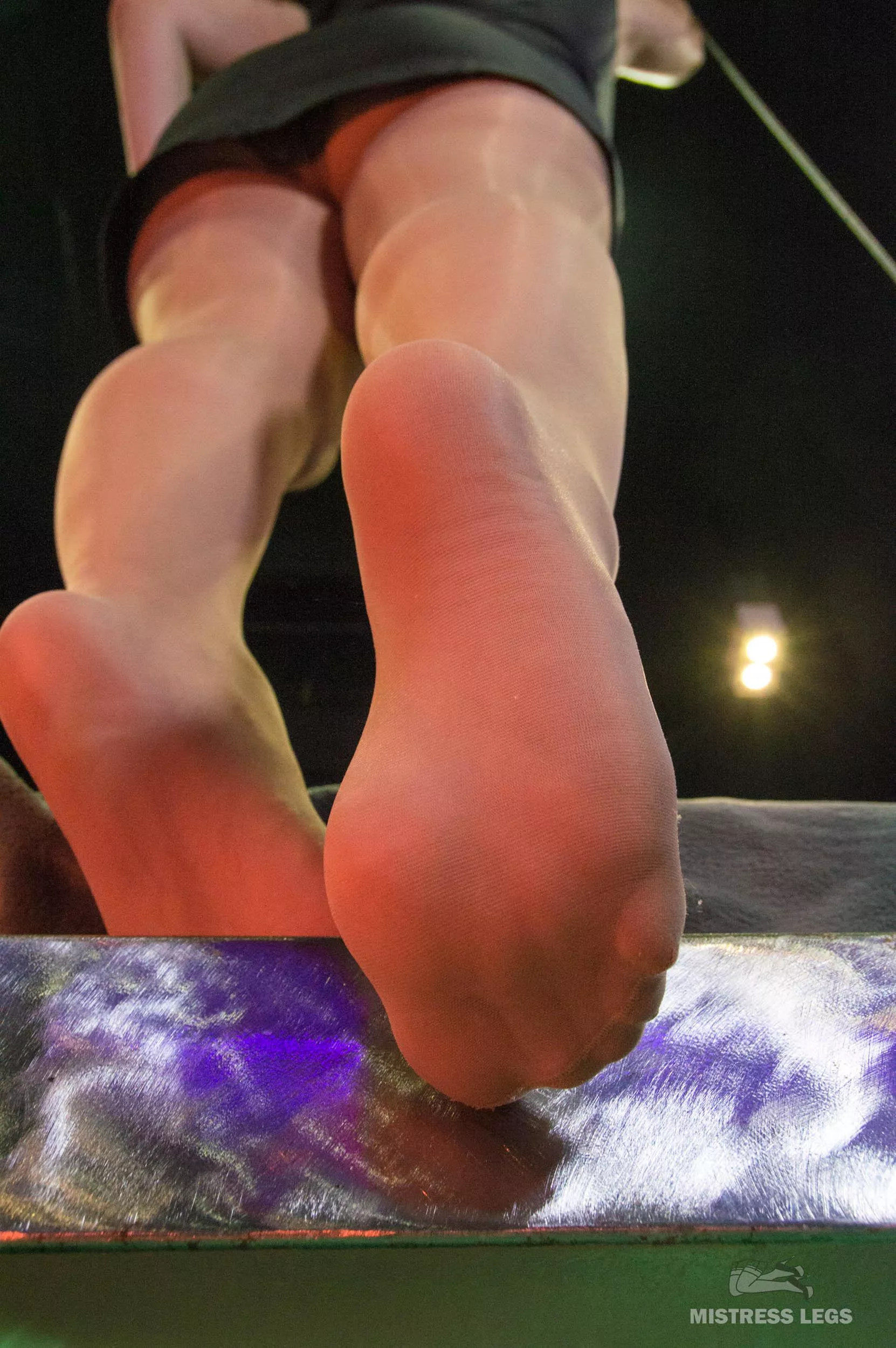 My legs and soles in flesh-colored pantyhose posted by MistressLegs