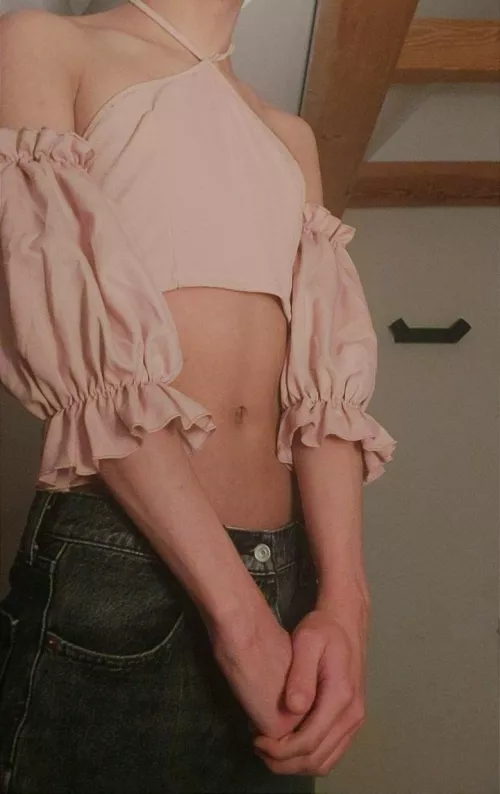 My skirt didn't come yet so jeans will have to do. What do y'all think? 😊 by because_sumn_idk