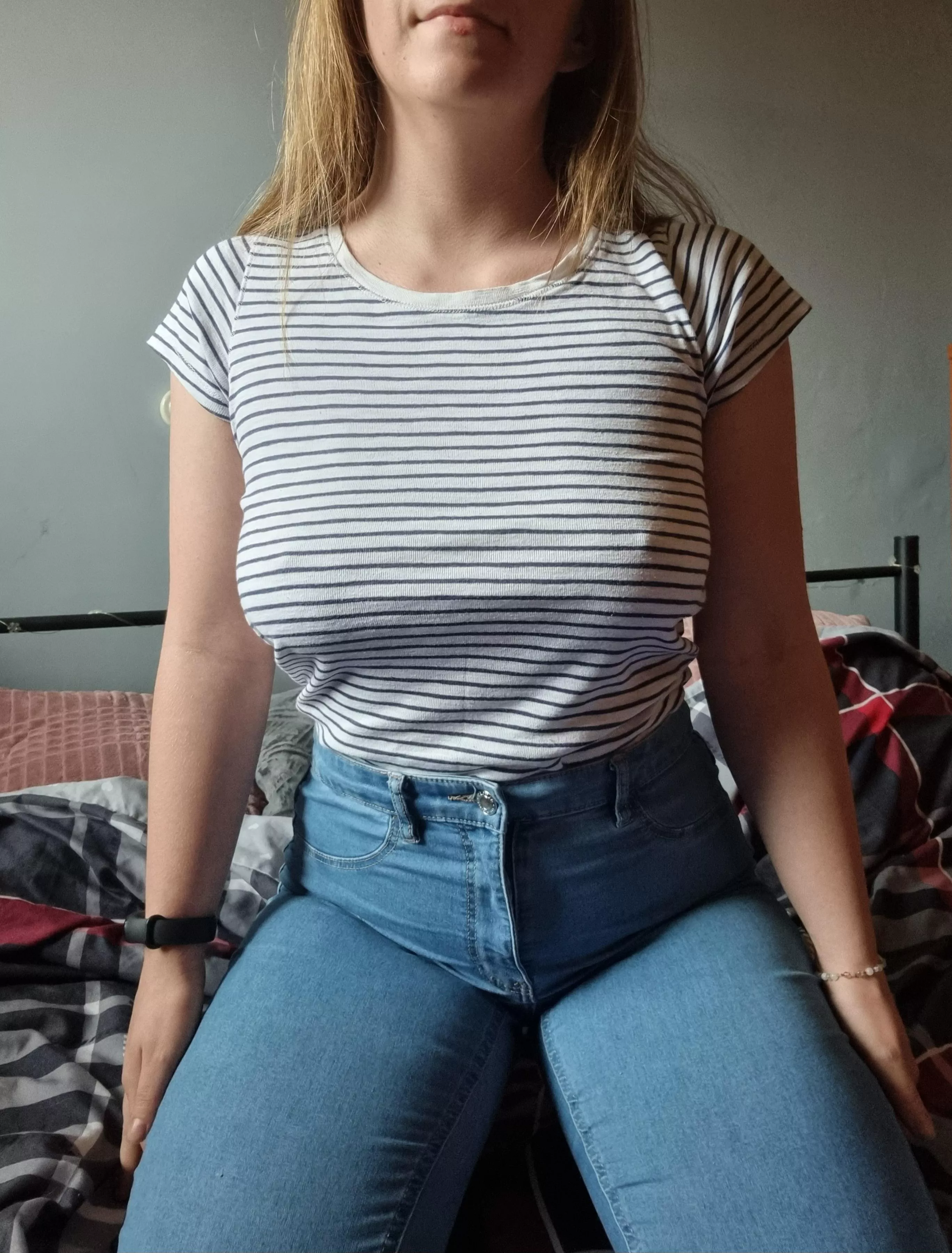 No bras allowed at my house ;) posted by nottooshyshiny