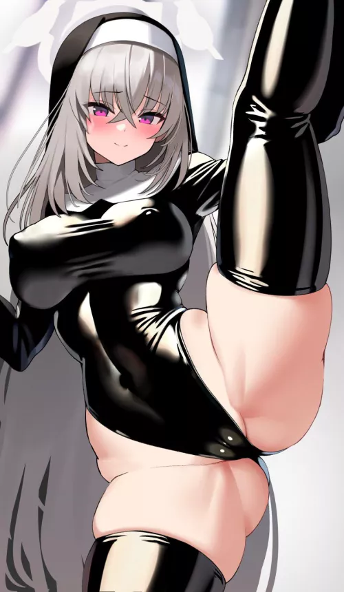 Sakurako stretching by iowess