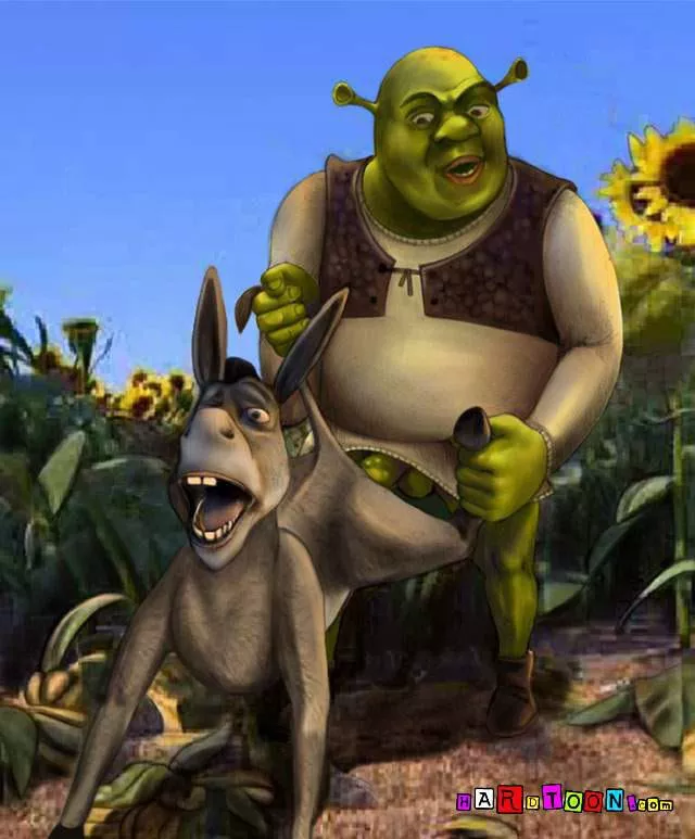 Shrek x donkey by hardtoon.com posted by cuttiekitten1