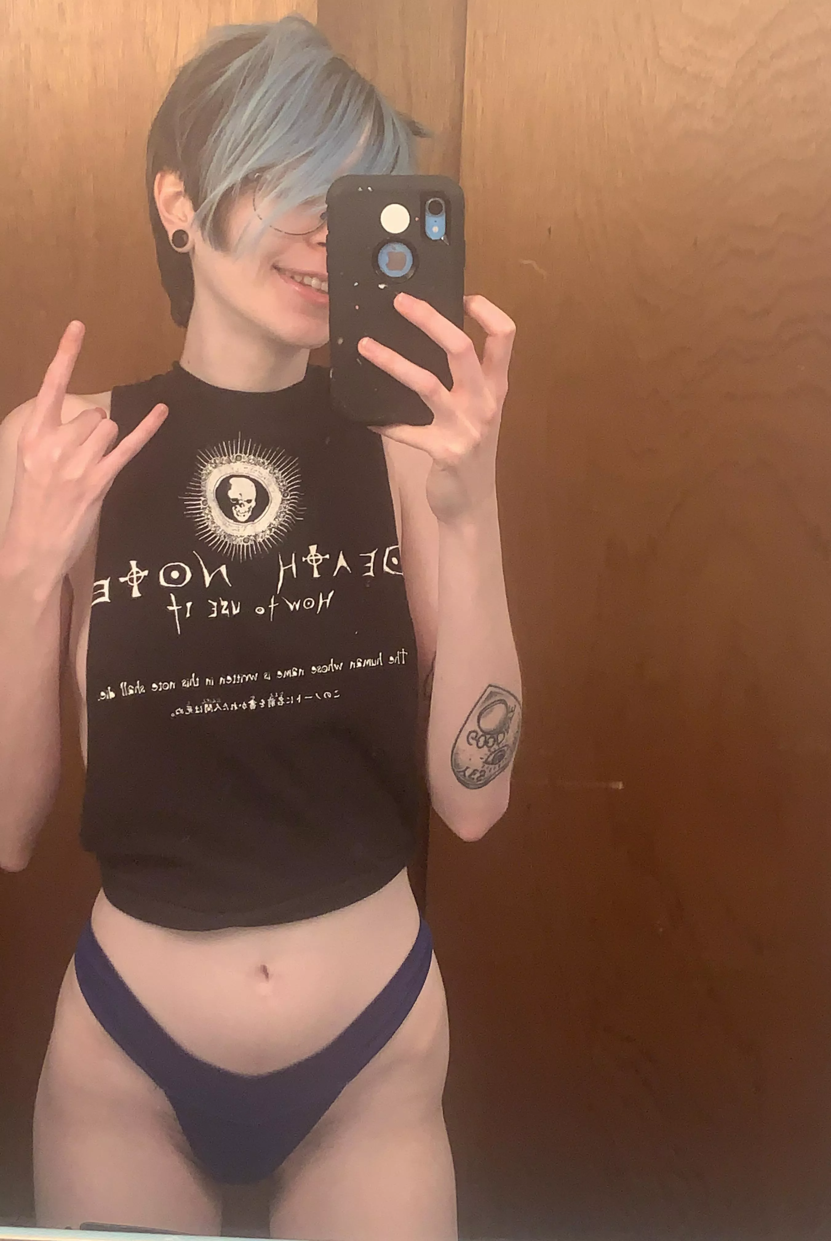 wondering if i could get away with wearing this shirt to a concert 👀🤘 posted by dejectedwraith