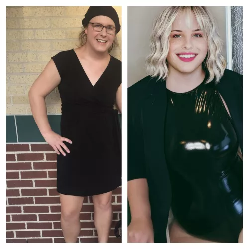 5 years and a lot of plastic later I ended up as a shiny bimbo! by LatexPhetish