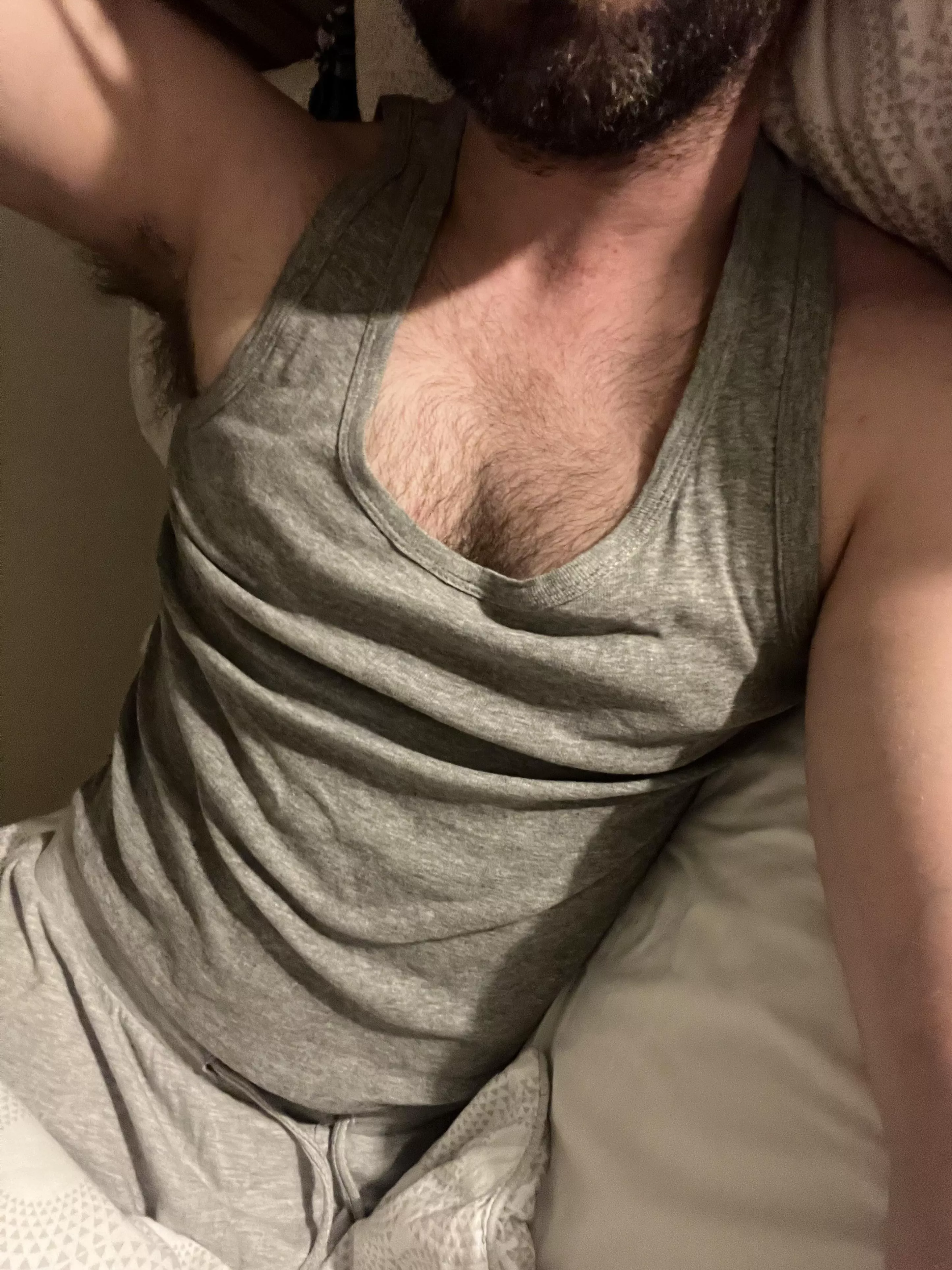 Beard, pits and chest. Clean now but want to get dirty 😉 posted by softfurrytits