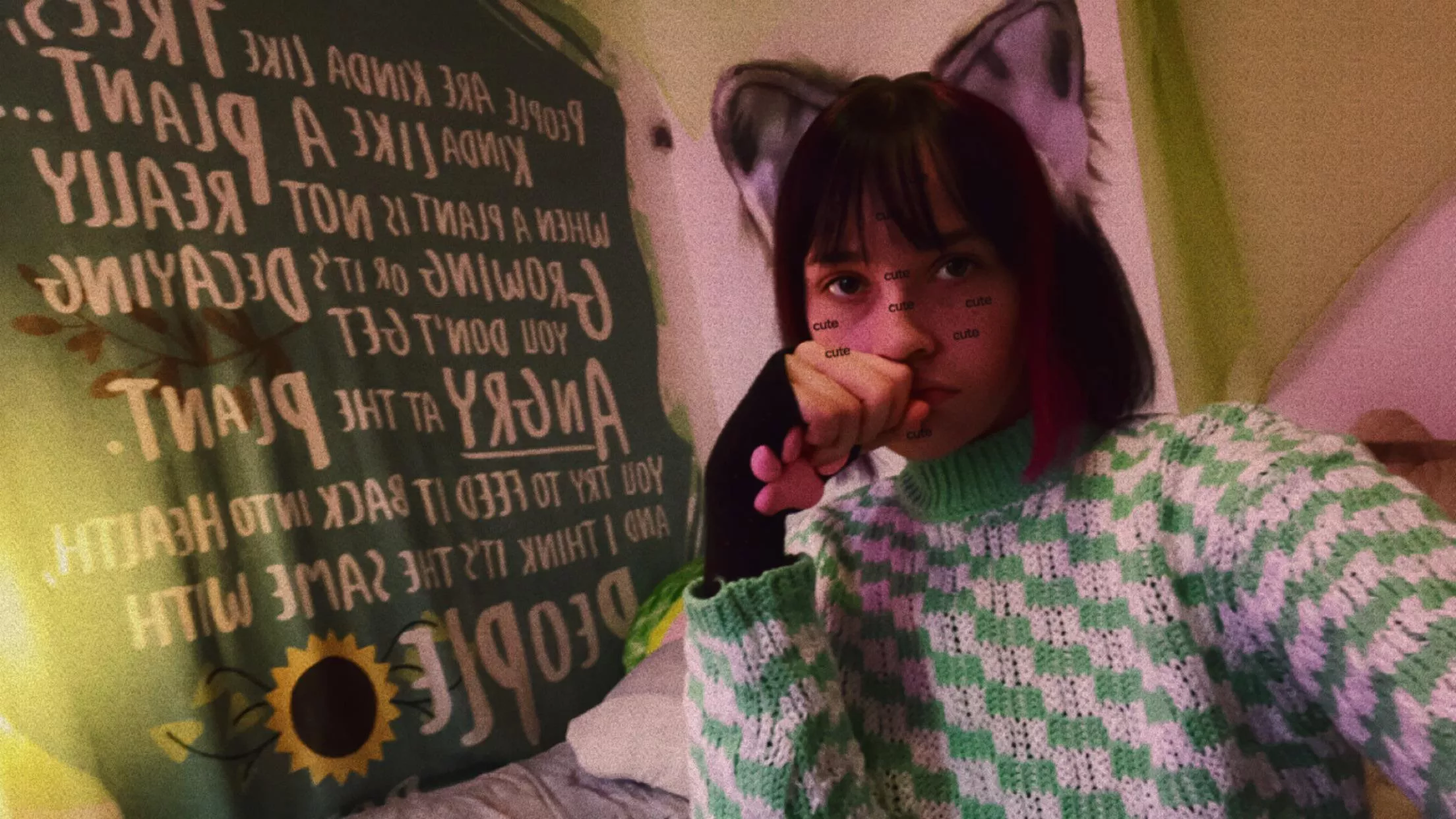 Been struggling to get up for the past few days but my new ears arrived and I made myself feel cute today 🥰 love yousss posted by Starryeyedash