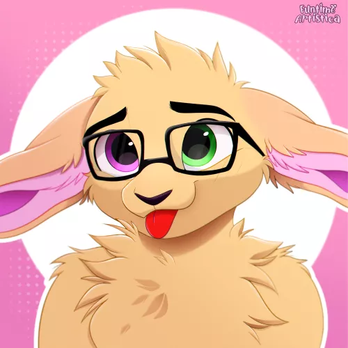 bunny mlem (art by me) by Carla_H_tinha