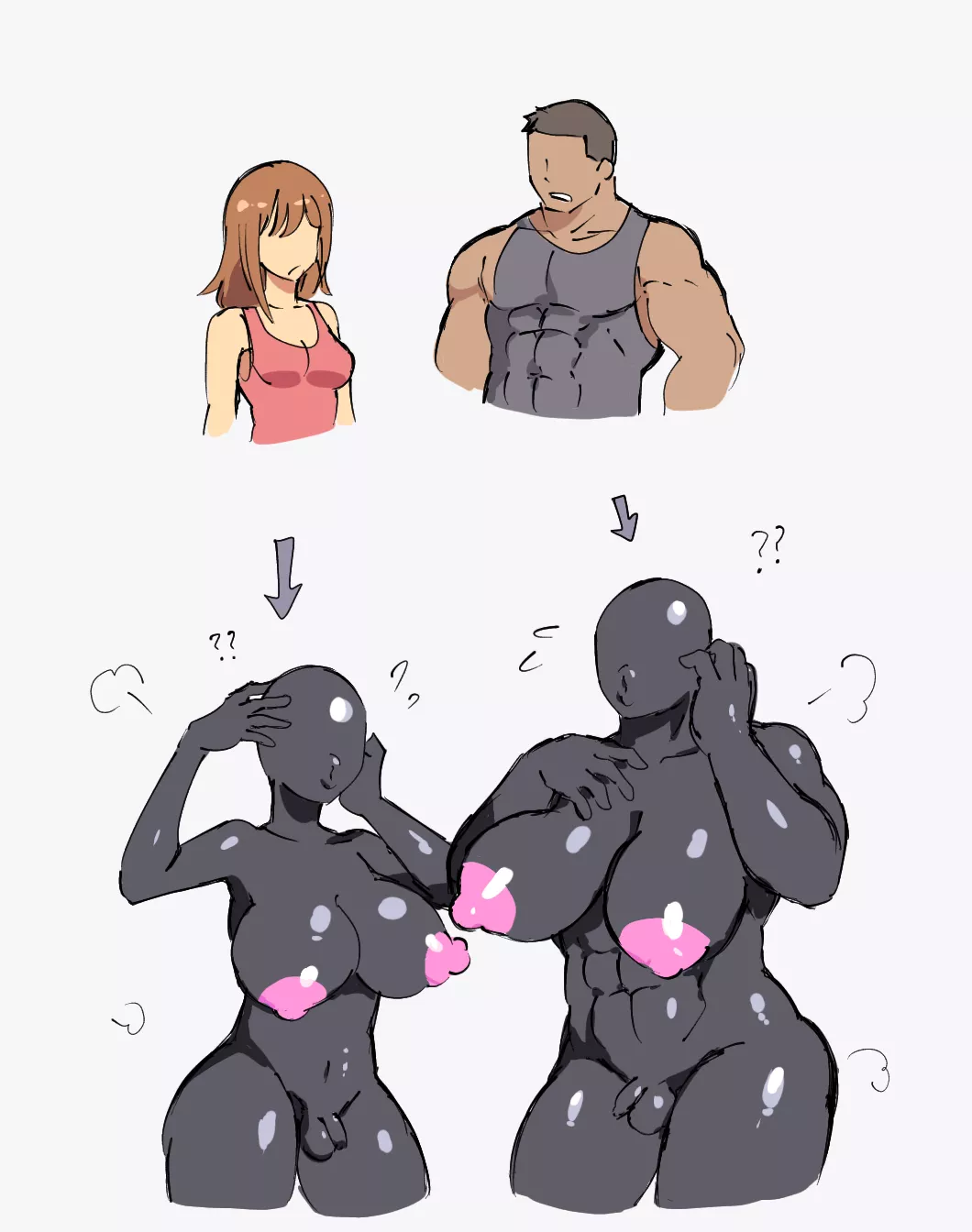 Double Drones (F and M Dronification) by Mopan posted by m0pan