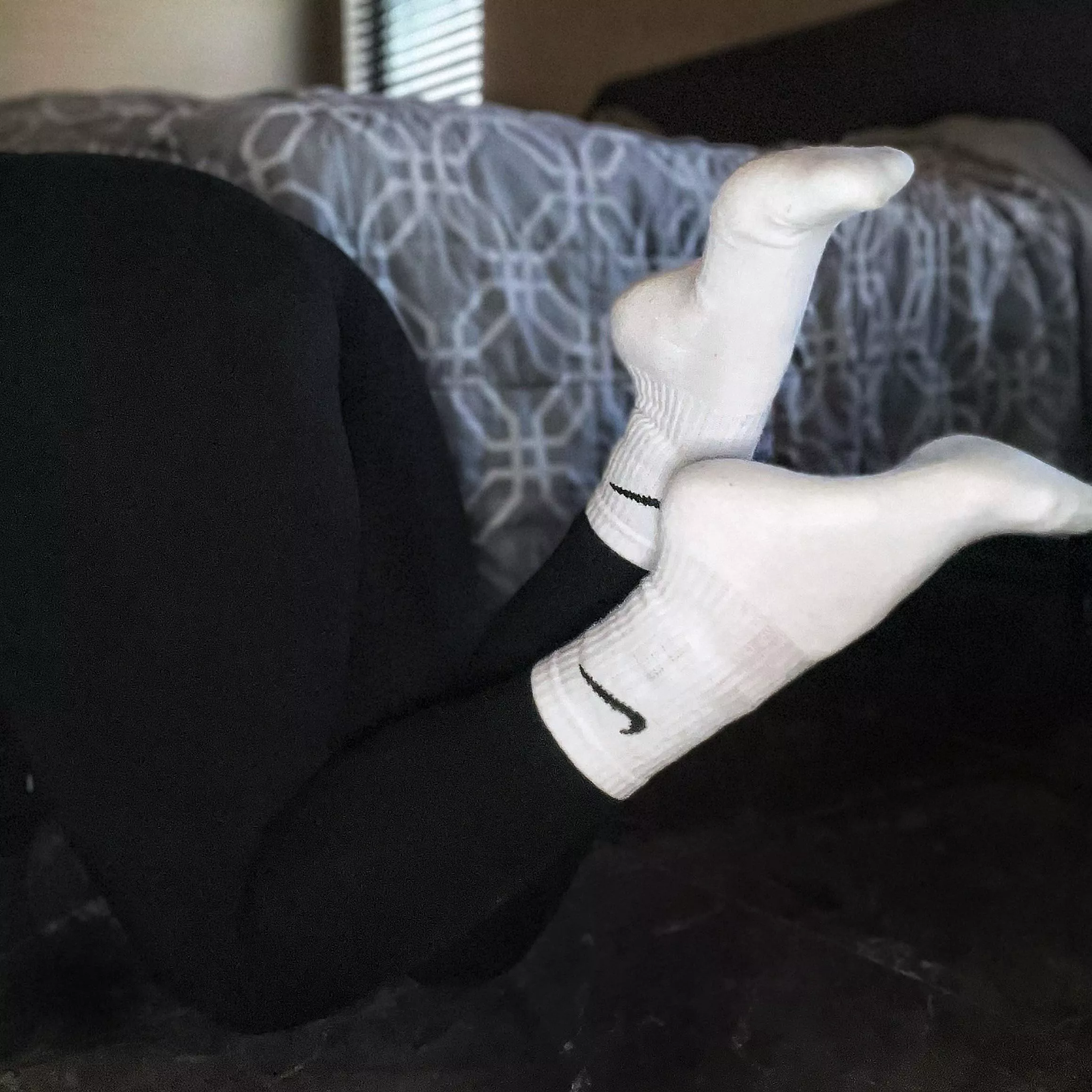 [Female] Something about these Nike socks that makes me horny ✔️🖤 posted by piesfeet1
