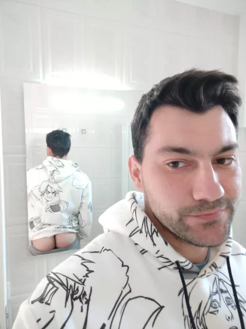 Is my tiny round butt cute in this hoodie? by David_wildbro