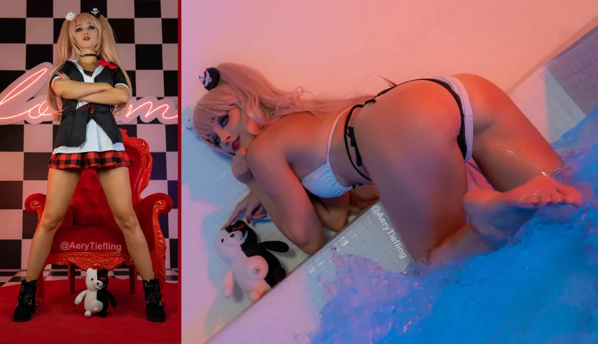 Junko (Aery Tiefling) [Danganronpa][OC] by AeryKorvair