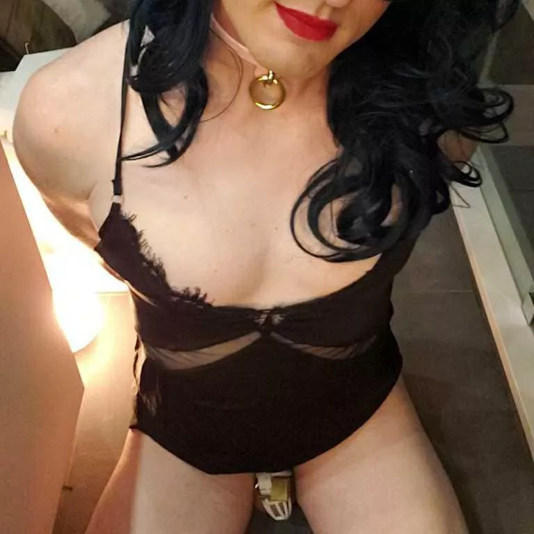 On my knees, eagerly waiting for Daddy ☺️ posted by SubmissiveSissyNadia
