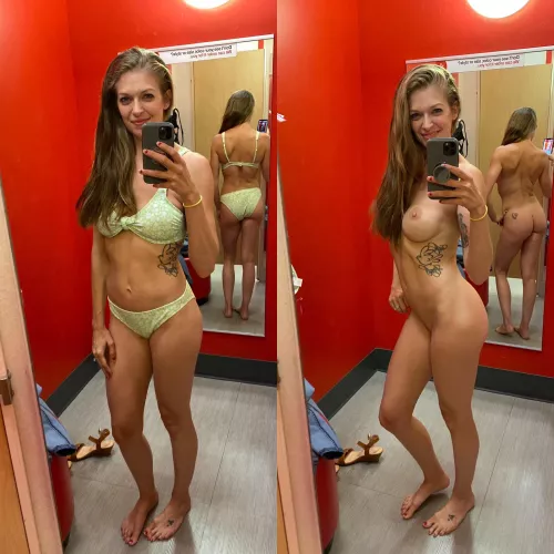 Picking out a “mom” bikini by TheJensensPlay