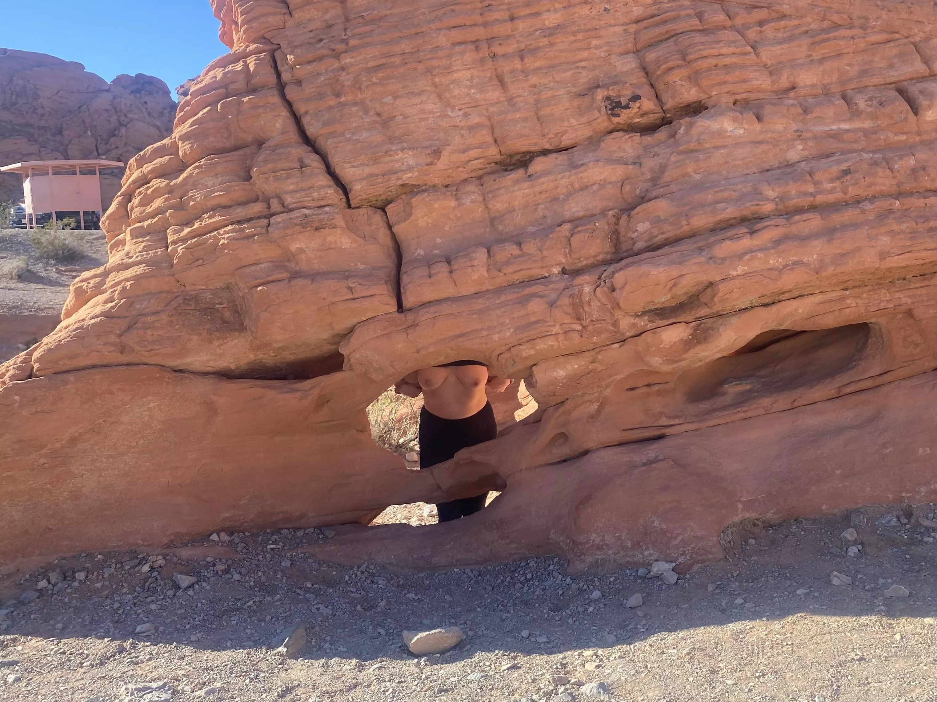 Some interesting rock formations around here 🤭 posted by VividlyBare