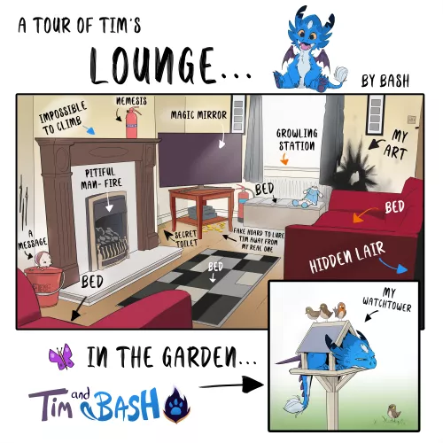 The modern day dragon owner's living room...🔥 by TimandBash