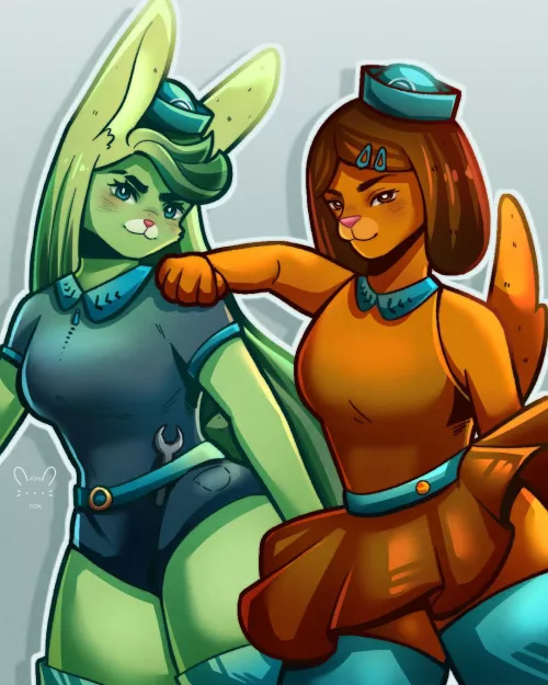 Tweak and Dashi from the Octonauts ! (Art by me) by jonathan1104_