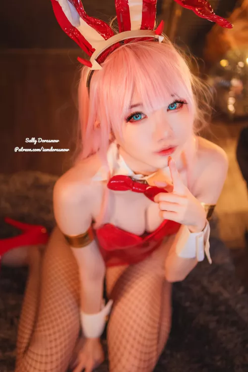 Zero Two (Bunny ver.) from Darling in the Franxx by Sally Dorasnow by iamdorasnow