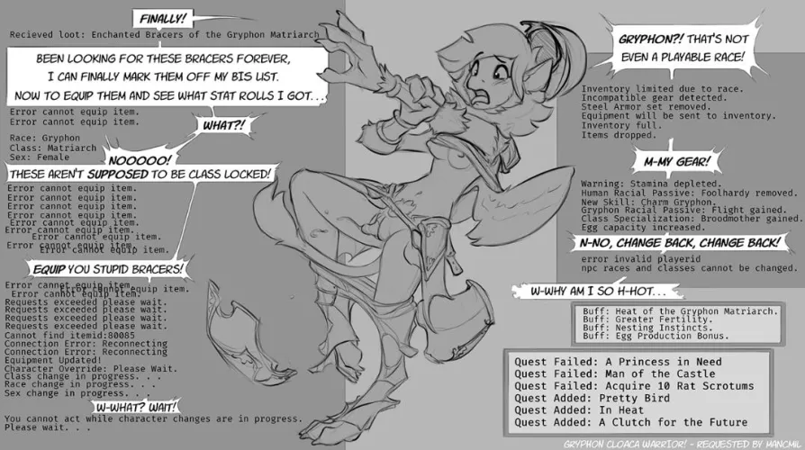 a lewd transformation based dnd game and art by watsup by secondsthrowaway