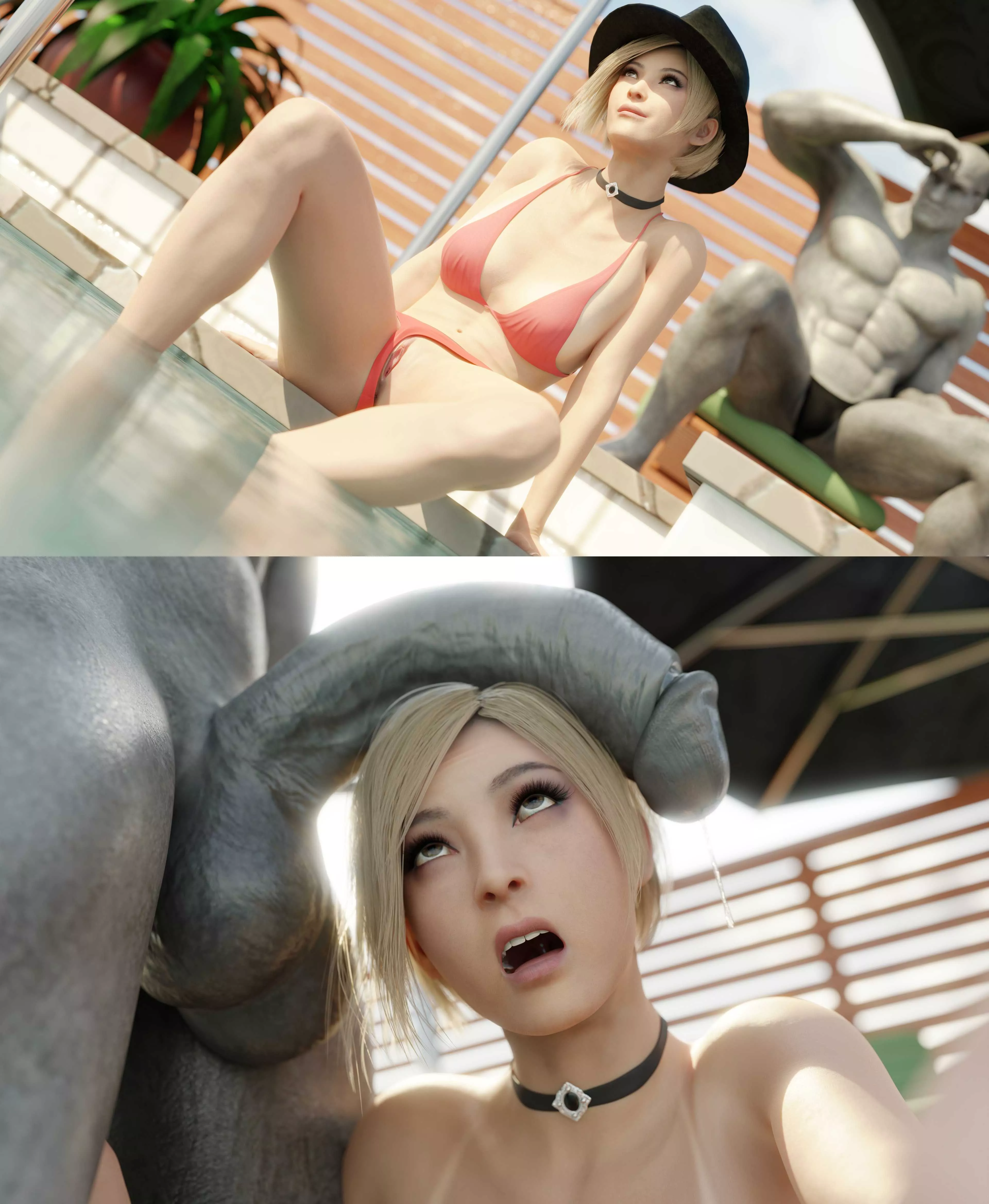 Ada poolside (Stephanie) [Resident Evil] posted by Kuro-Oji