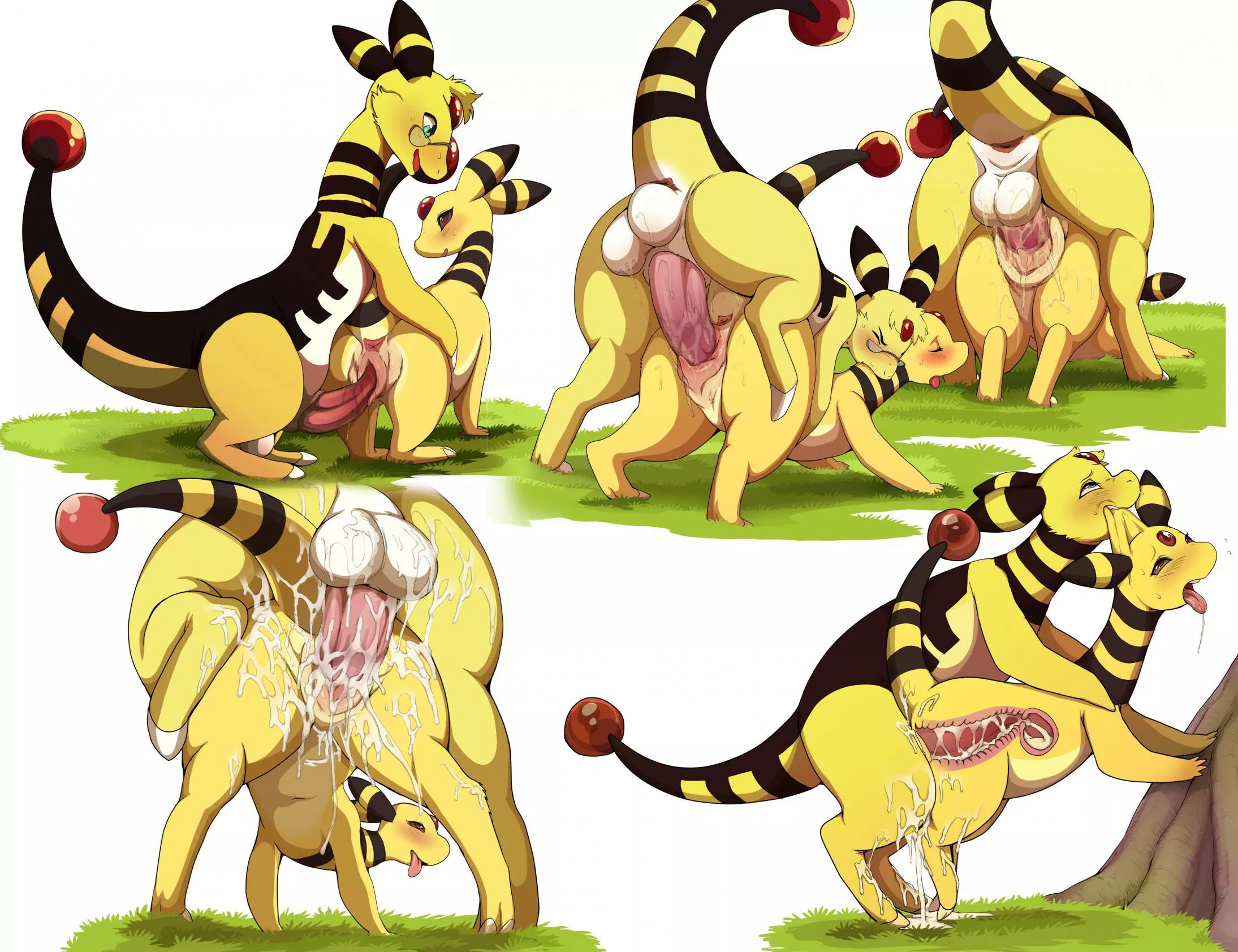 Ampharos love [MF] (shebeast) posted by mrrandomboredom