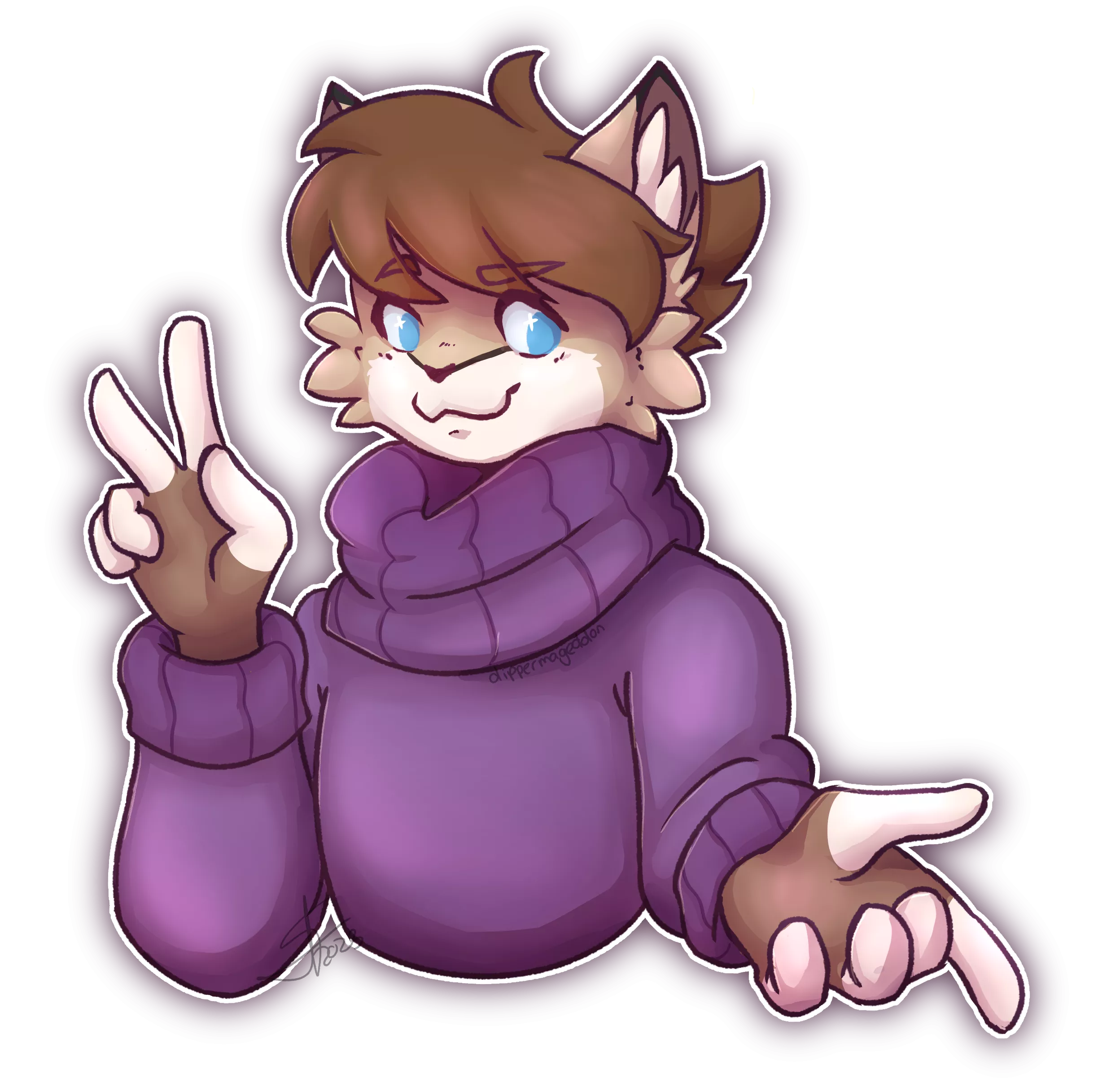 Friend Shaped Bloo (art by me!) posted by shronnor