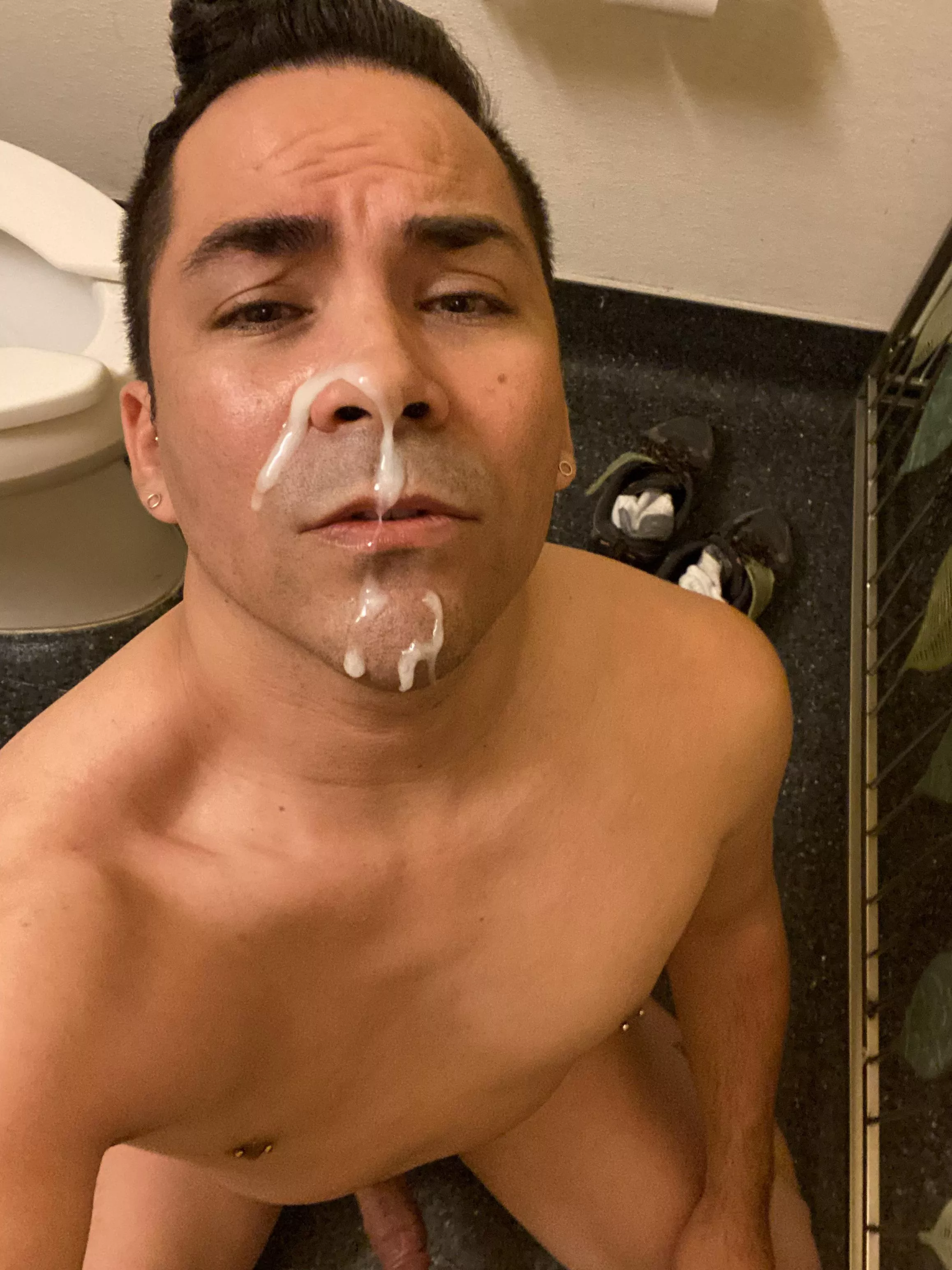 Got my face painted at work 💦 posted by knottybttm