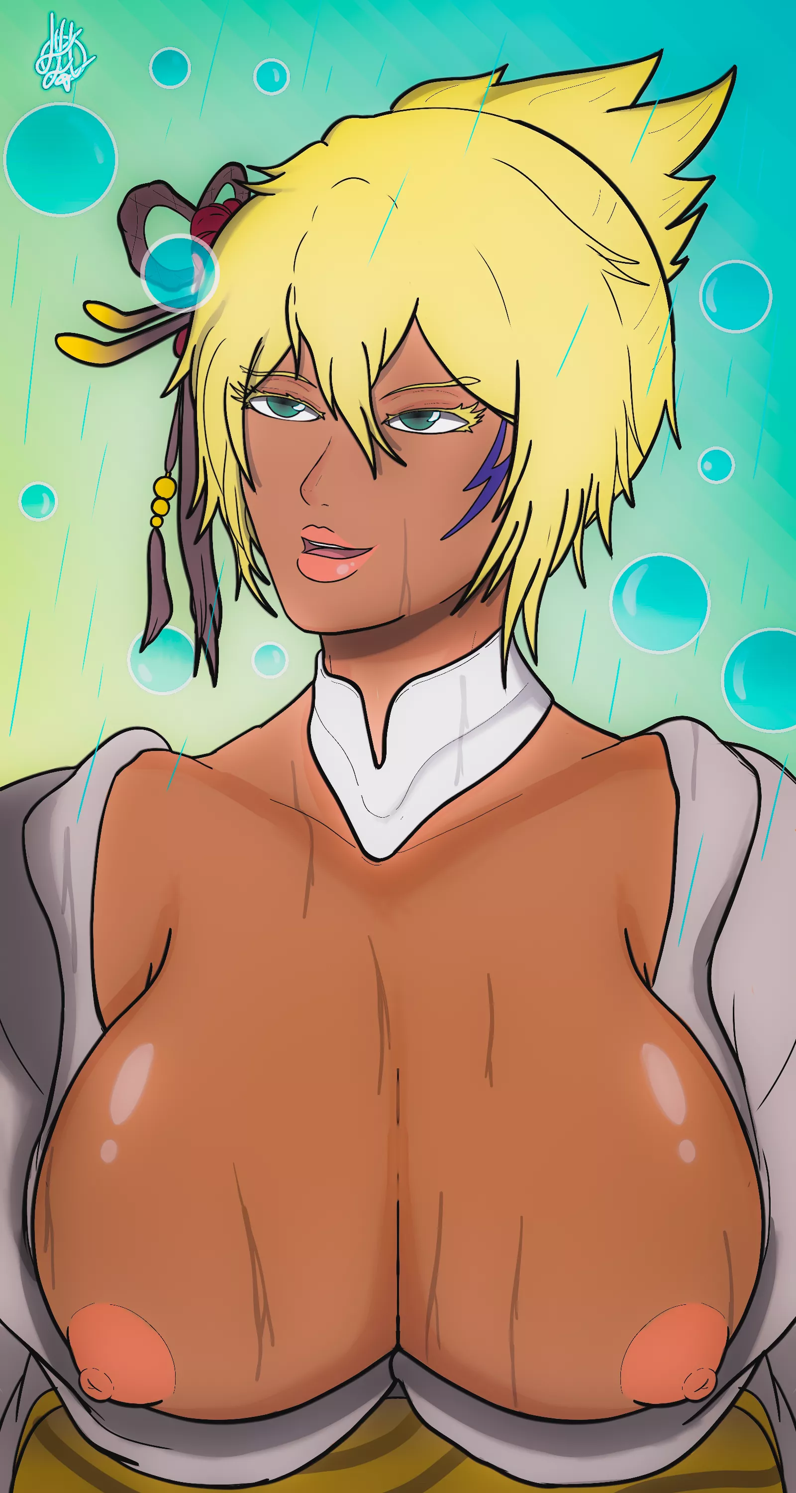 halibel in the rain by me Leelith posted by Special-Entrance7681