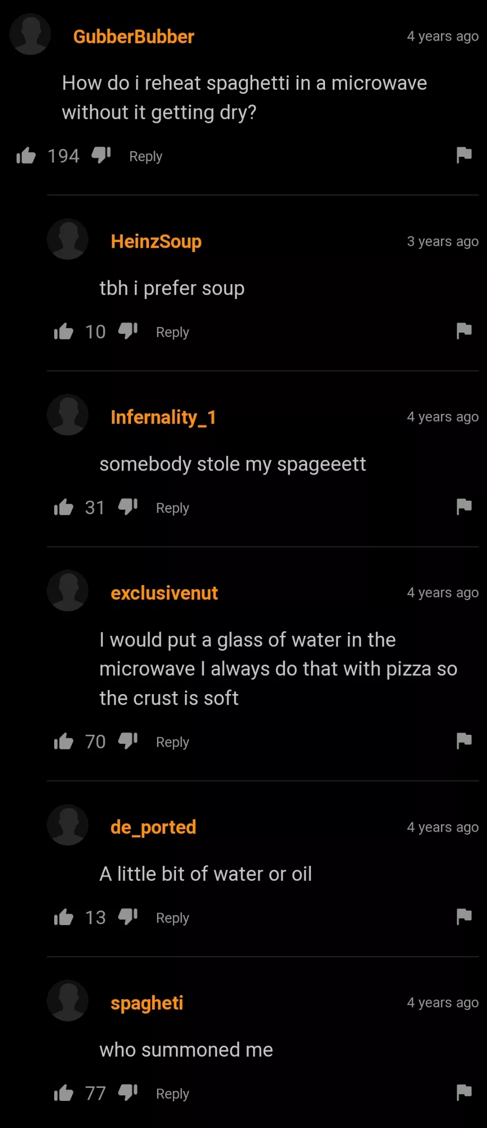 I'd rather get my spaghetti from Olive Garden. posted by QueenDiva_UwU