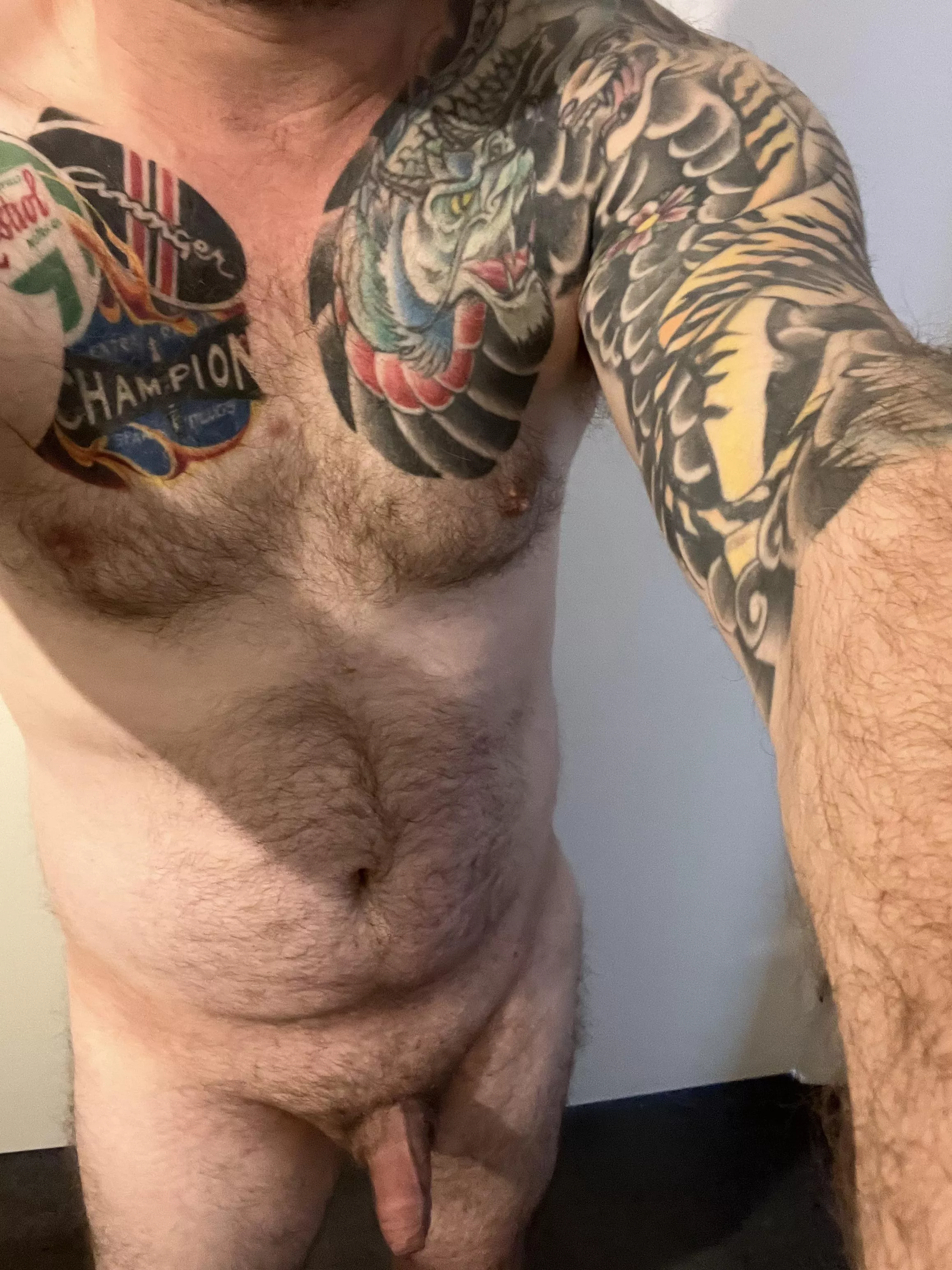 Just a nude shot before bed, been losing weight and getting confidence in myself again posted by tattooman24