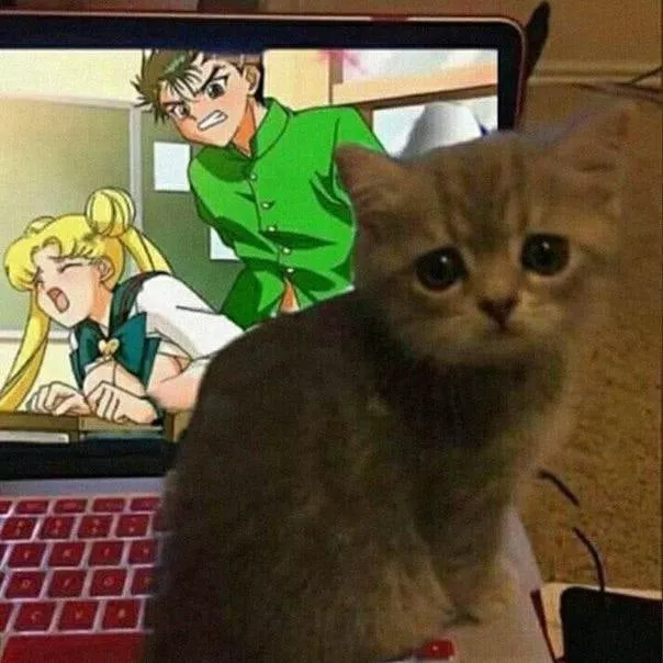 LF color source: 1girl, 1boy, school uniform, very long hair, blonde hair, indoors, from behind, closed eyes, open mouth, blush, look at another, no bra, breasts outside, sex, brown eyes, meme, sailor moon, usagi tsukino. posted by bigboysh1t