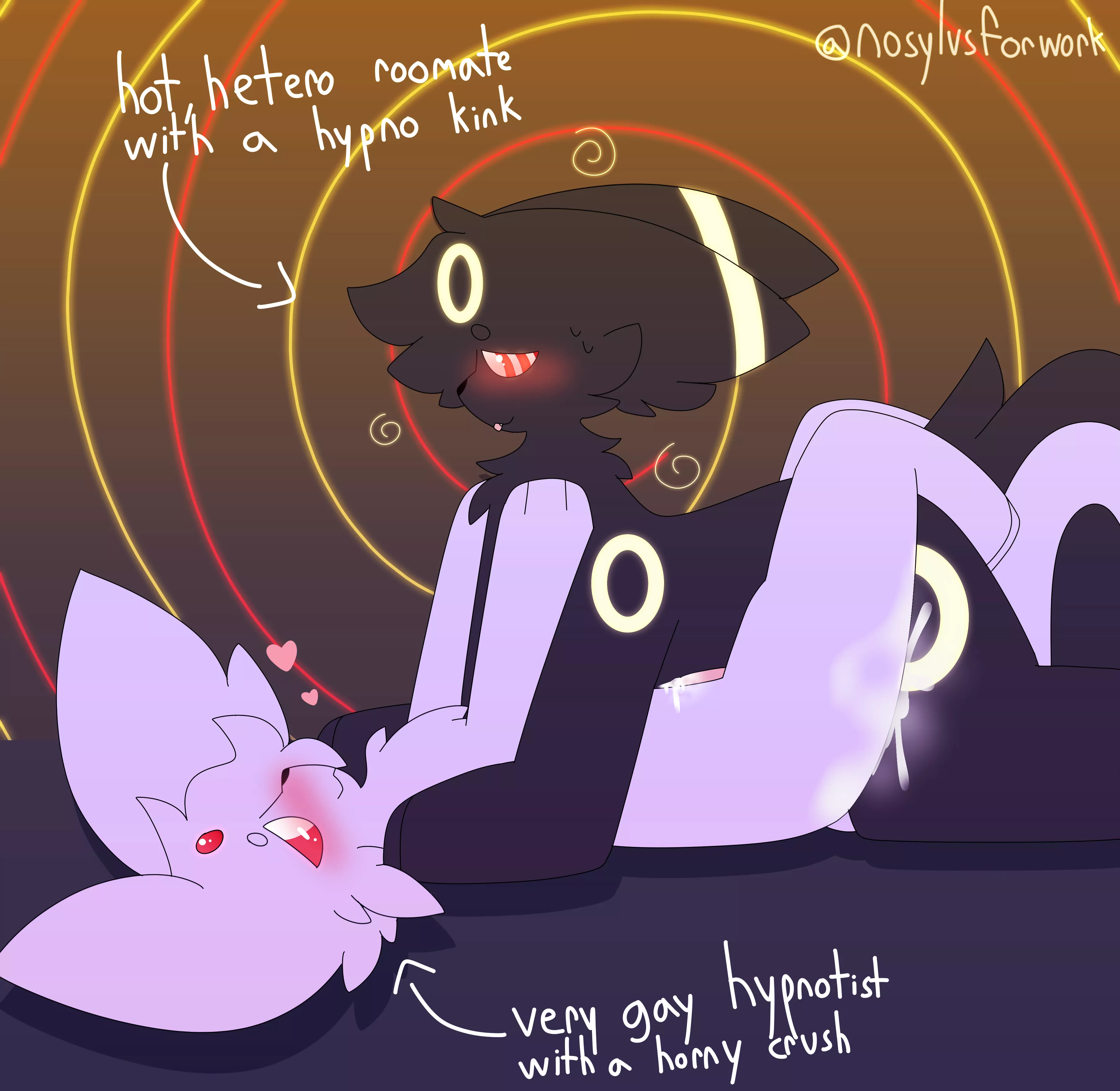 [MM] Espeon and Umbreon (nosylvsforwork) posted by snekinator32