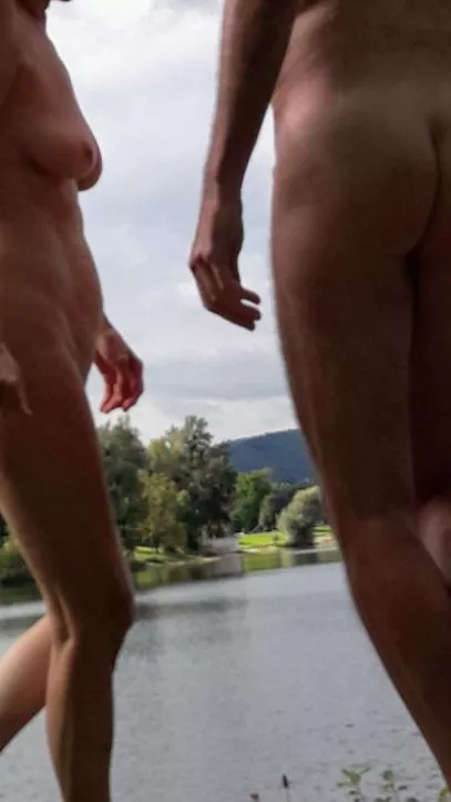 nudist couple at the lake posted by WillingnessNo8306